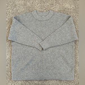 Aerie Waffle Oversized Crew Sweater